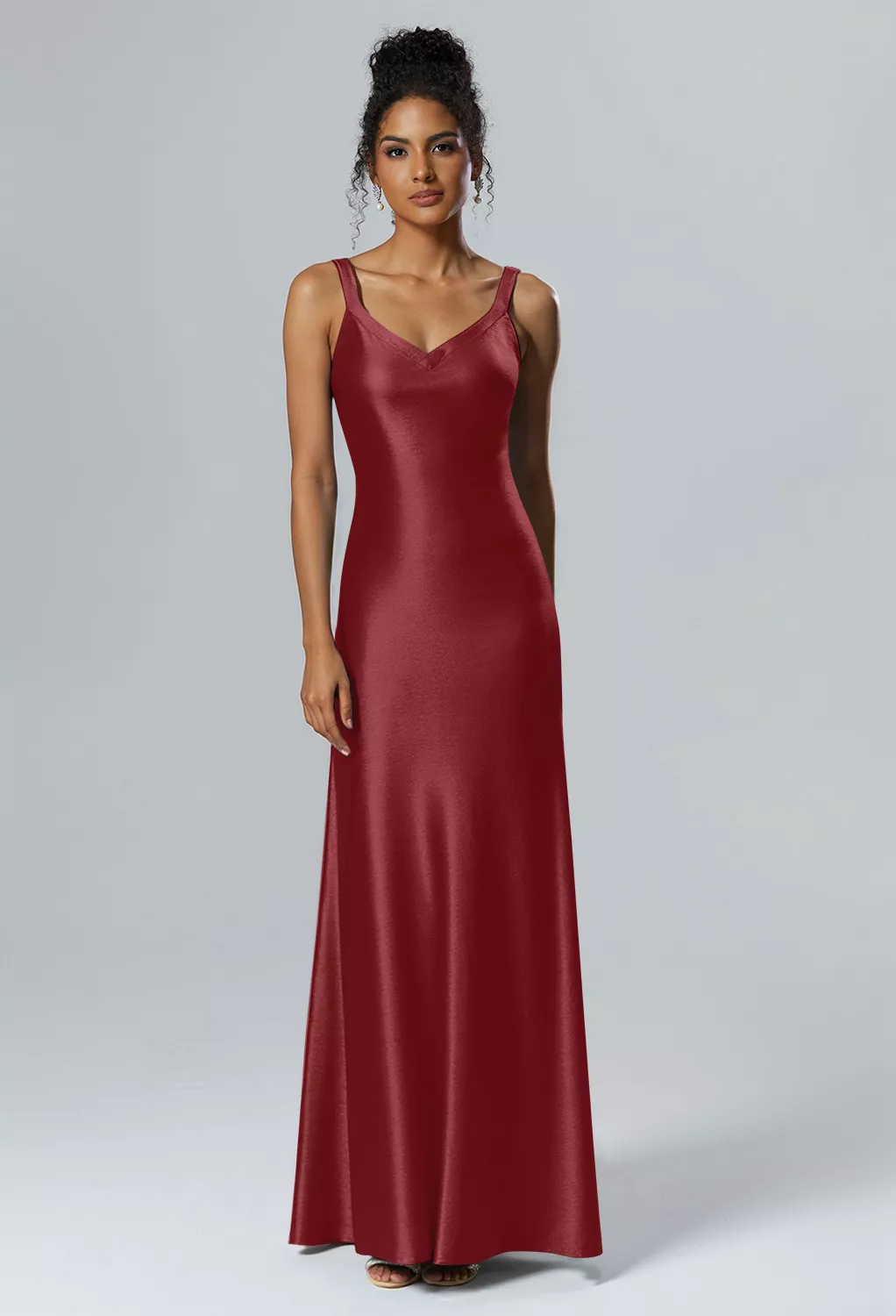 AW Shreya Burgundy  Bridesmaid Dresses